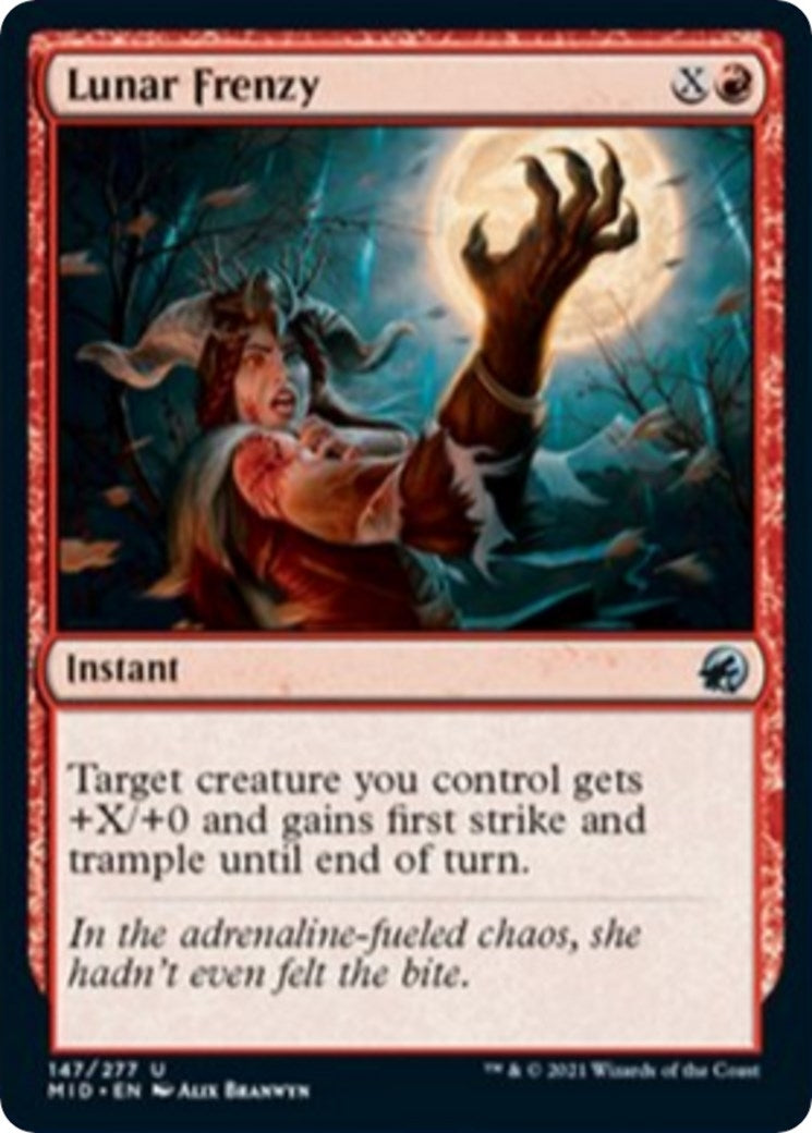 Image for Lunar Frenzy (147) (Innistrad: Midnight Hunt) - Magic: The Gathering