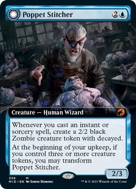 Image for Poppet Stitcher (Extended Art) (339) (Innistrad: Midnight Hunt) - Magic: The Gathering