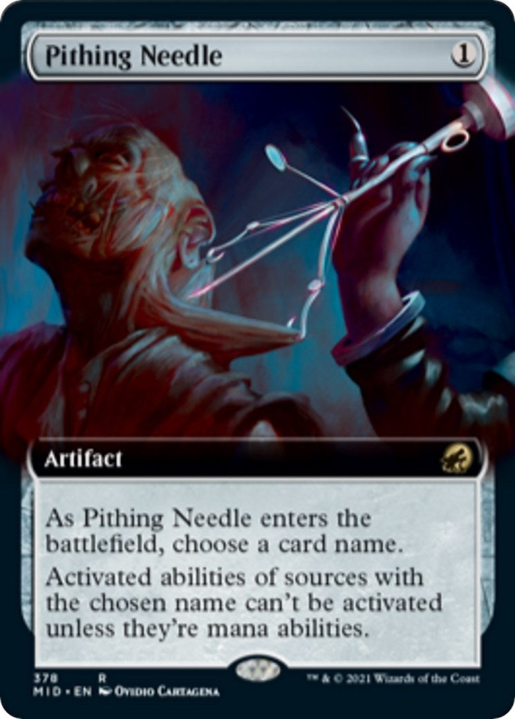 Image for Pithing Needle (Extended Art) (378) (Innistrad: Midnight Hunt) - Magic: The Gathering