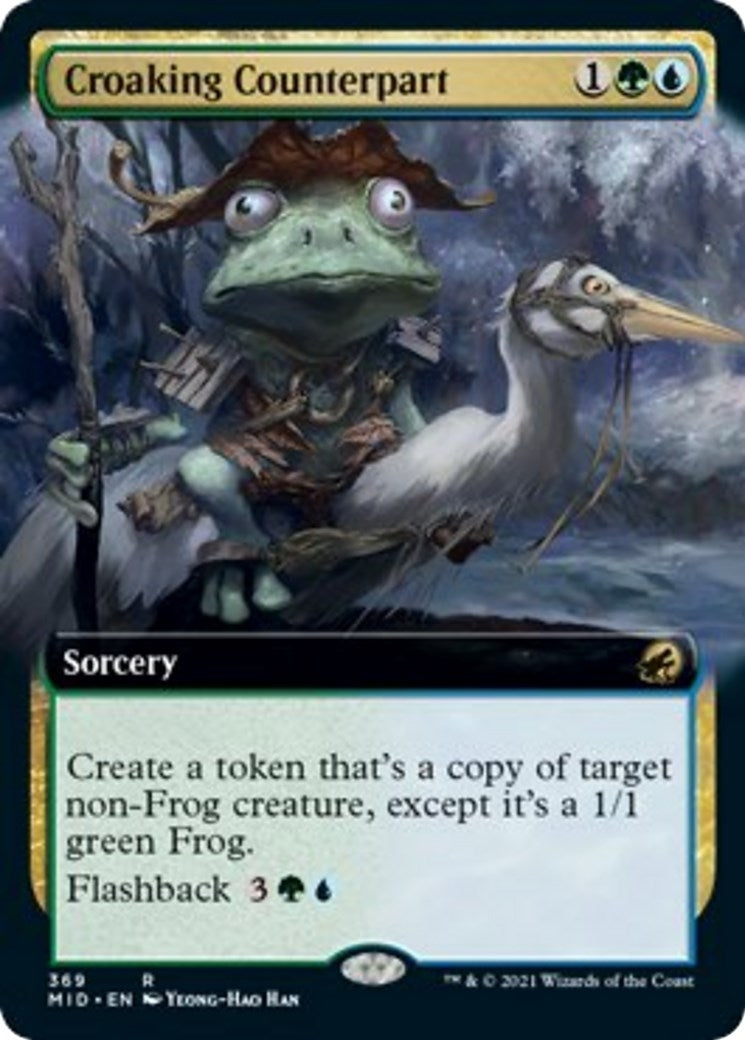 Image for Croaking Counterpart (Extended Art) (369) (Innistrad: Midnight Hunt) - Magic: The Gathering