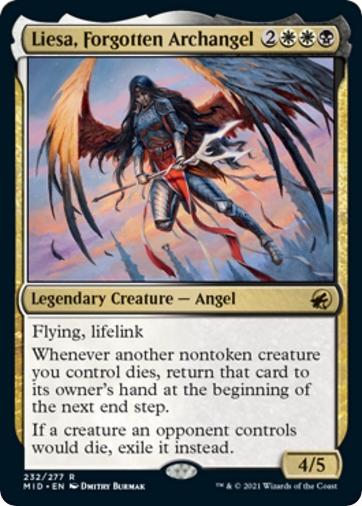 Image for Liesa, Forgotten Archangel (232) (Innistrad: Midnight Hunt) - Magic: The Gathering