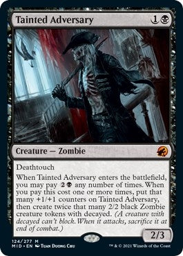 Image for Tainted Adversary (124) (Innistrad: Midnight Hunt) - Magic: The Gathering