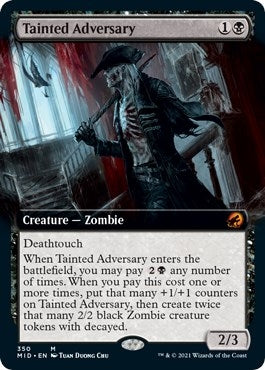 Image for Tainted Adversary (Extended Art) (350) (Innistrad: Midnight Hunt) - Magic: The Gathering