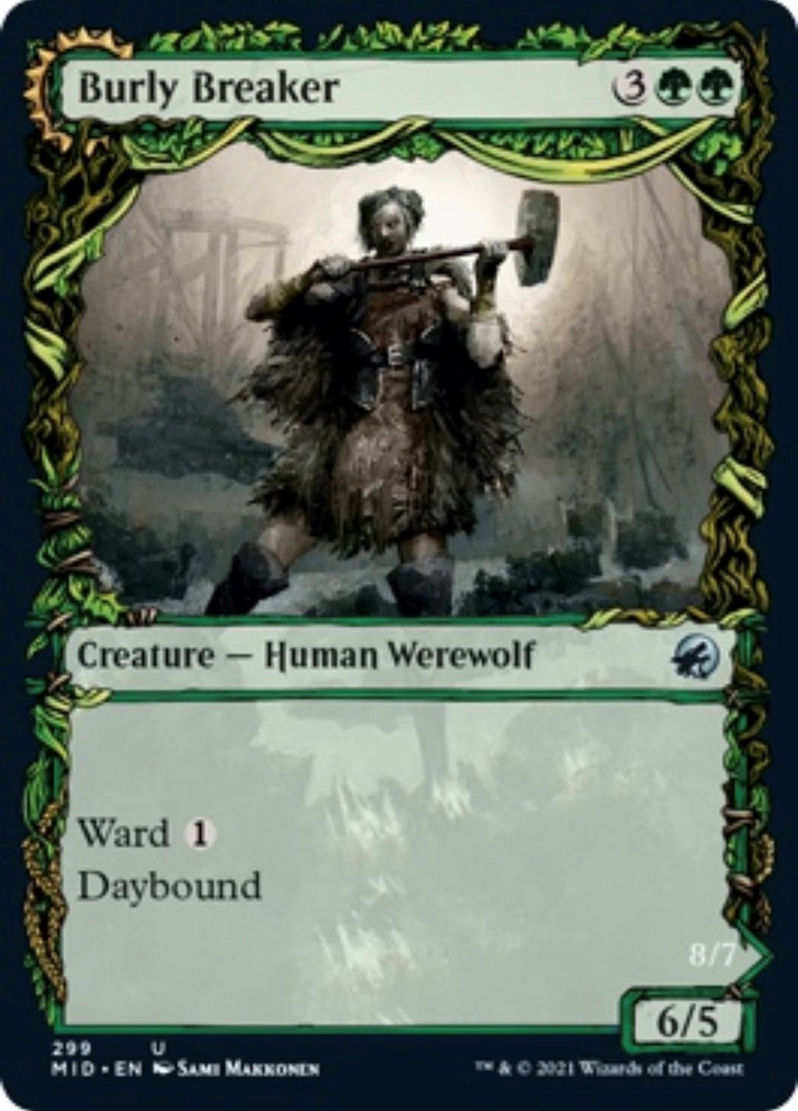 Image for Burly Breaker (Showcase) (299) (Innistrad: Midnight Hunt) - Magic: The Gathering