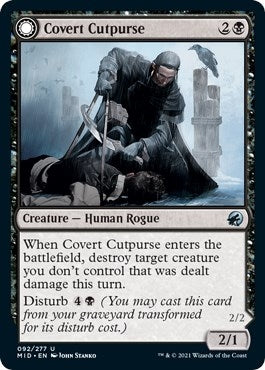 Image for Covert Cutpurse (92) (Innistrad: Midnight Hunt) - Magic: The Gathering
