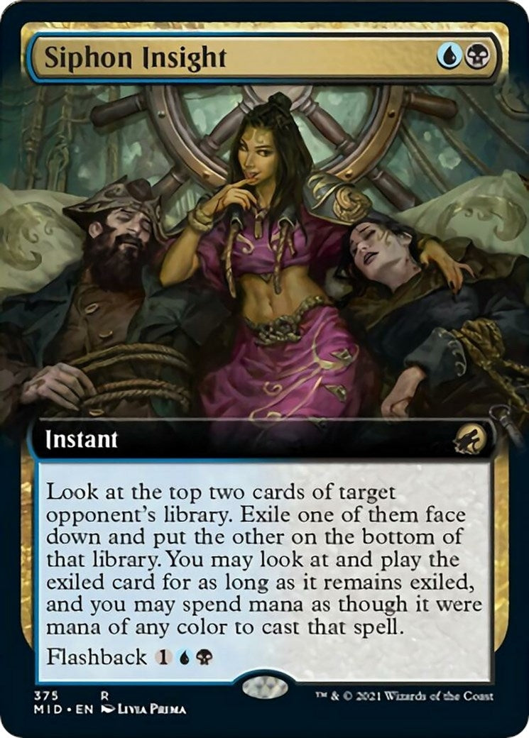 Image for Siphon Insight (Extended Art) (375) (Innistrad: Midnight Hunt) - Magic: The Gathering