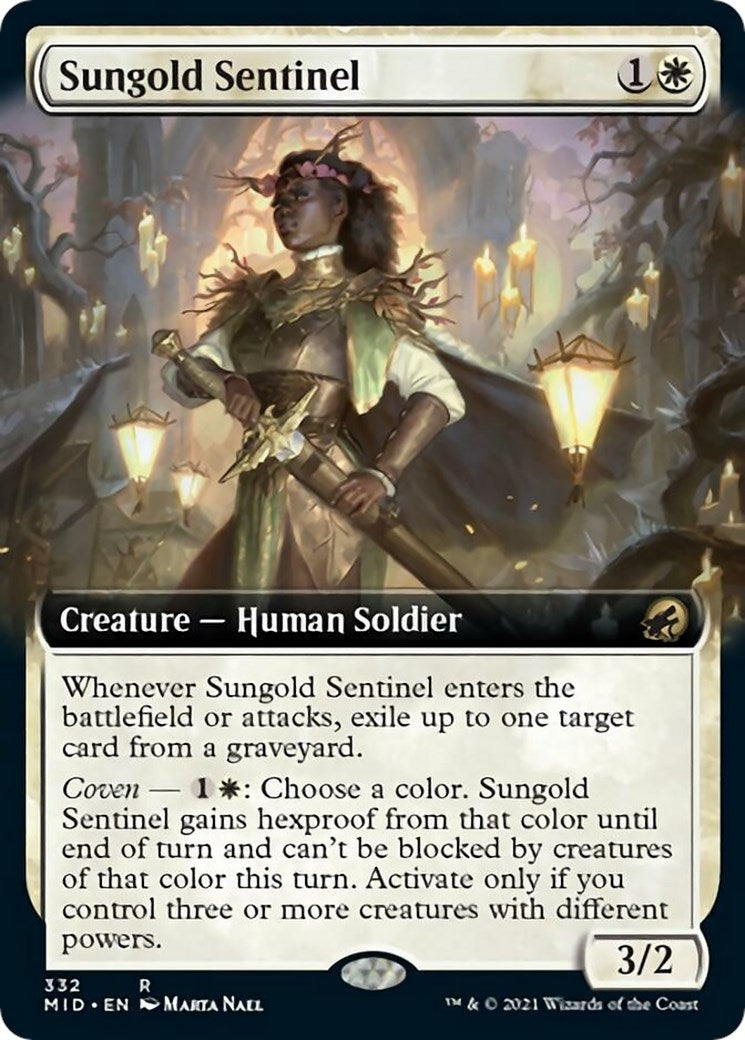 Sungold Sentinel (Extended Art) (332) (Innistrad: Midnight Hunt)