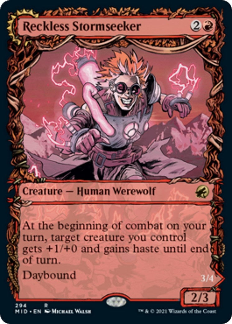 Image for Reckless Stormseeker (Showcase) (294) (Innistrad: Midnight Hunt) - Magic: The Gathering