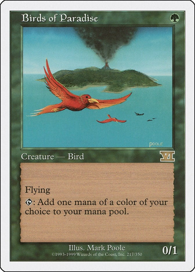Image for Birds of Paradise (217) (Classic Sixth Edition) - Magic: The Gathering