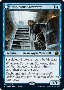 Image for Suspicious Stowaway (80) (Innistrad: Midnight Hunt) - Magic: The Gathering