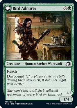 Image for Bird Admirer (169) (Innistrad: Midnight Hunt) - Magic: The Gathering