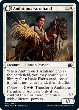 Image for Ambitious Farmhand (2) (Innistrad: Midnight Hunt) - Magic: The Gathering