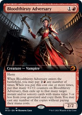 Bloodthirsty Adversary (Extended Art) (351) (Innistrad: Midnight Hunt)