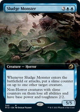 Image for Sludge Monster (Extended Art) (340) (Innistrad: Midnight Hunt) - Magic: The Gathering