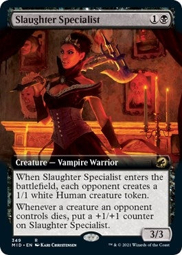 Image for Slaughter Specialist (Extended Art) (349) (Innistrad: Midnight Hunt) - Magic: The Gathering