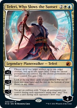 Image for Teferi, Who Slows the Sunset (245) (Innistrad: Midnight Hunt) - Magic: The Gathering