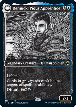 Image for Dennick, Pious Apprentice (Showcase) (317) (Innistrad: Midnight Hunt) - Magic: The Gathering