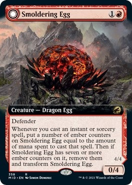 Smoldering Egg (Extended Art) (358) (Innistrad: Midnight Hunt)