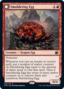 Image for Smoldering Egg (159) (Innistrad: Midnight Hunt) - Magic: The Gathering