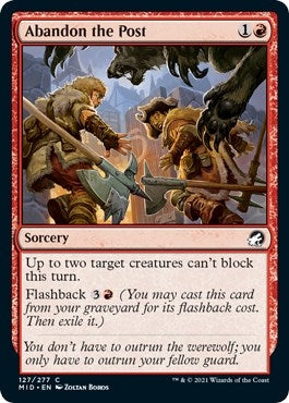 Abandon the Post (127) (Innistrad: Midnight Hunt)