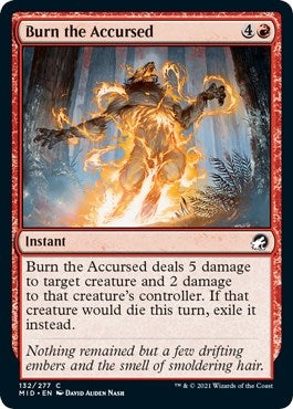 Image for Burn the Accursed (132) (Innistrad: Midnight Hunt) - Magic: The Gathering