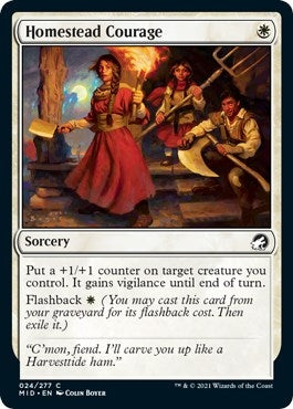 Homestead Courage (24) (Innistrad: Midnight Hunt)