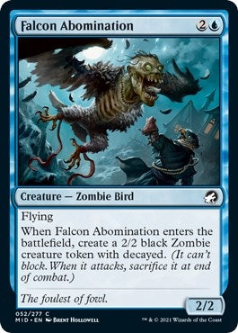 Image for Falcon Abomination (52) (Innistrad: Midnight Hunt) - Magic: The Gathering