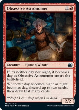 Image for Obsessive Astronomer (152) (Innistrad: Midnight Hunt) - Magic: The Gathering