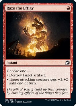 Raze the Effigy (156) (Innistrad: Midnight Hunt)