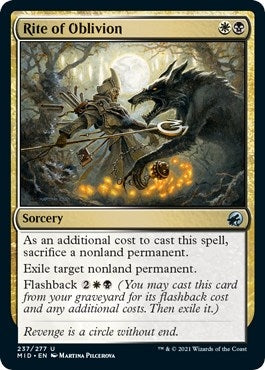Image for Rite of Oblivion (237) (Innistrad: Midnight Hunt) - Magic: The Gathering