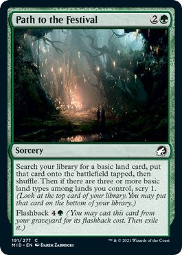 Image for Path to the Festival (191) (Innistrad: Midnight Hunt) - Magic: The Gathering