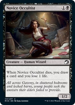 Image for Novice Occultist (117) (Innistrad: Midnight Hunt) - Magic: The Gathering