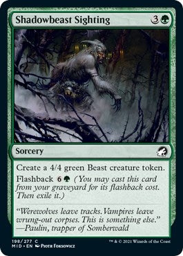 Image for Shadowbeast Sighting (198) (Innistrad: Midnight Hunt) - Magic: The Gathering