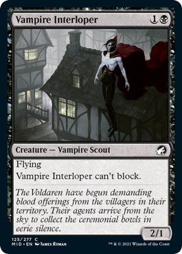 Image for Vampire Interloper (125) (Innistrad: Midnight Hunt) - Magic: The Gathering