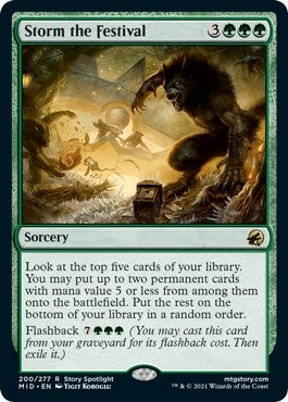 Image for Storm the Festival (200) (Innistrad: Midnight Hunt) - Magic: The Gathering