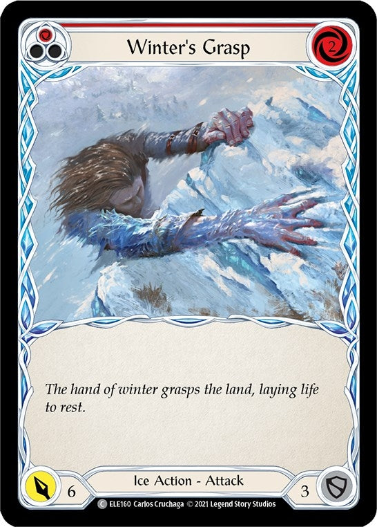 Image for Winter's Grasp (Red) (ELE160) (Tales of Aria) - Flesh and Blood TCG