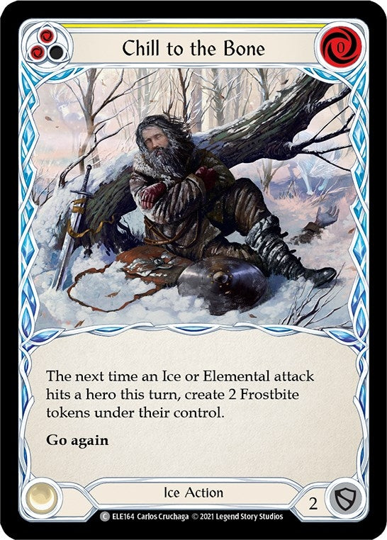 Image for Chill to the Bone (Yellow) (ELE164) (Tales of Aria) - Flesh and Blood TCG