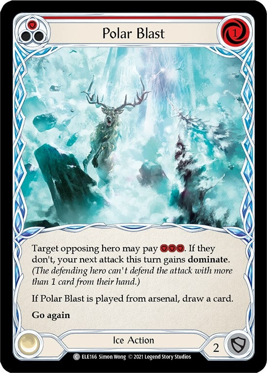 Image for Polar Blast (Red) (ELE166) (Tales of Aria) - Flesh and Blood TCG