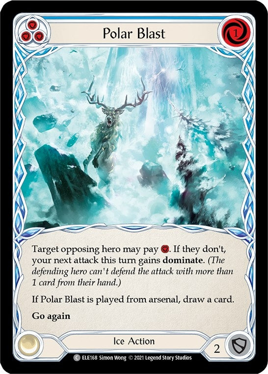Image for Polar Blast (Blue) (ELE168) (Tales of Aria) - Flesh and Blood TCG