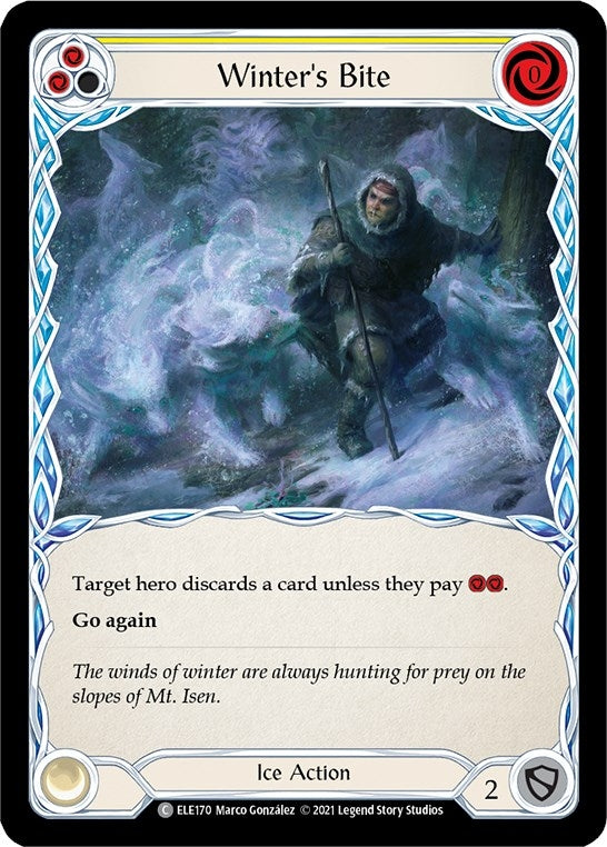 Image for Winter's Bite (Yellow) (ELE170) (Tales of Aria) - Flesh and Blood TCG