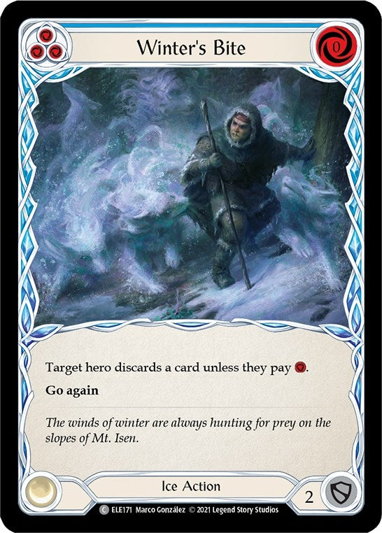 Image for Winter's Bite (Blue) (ELE171) (Tales of Aria) - Flesh and Blood TCG