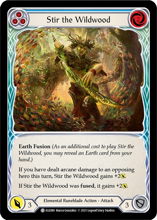 Image for Stir the Wildwood (Blue) (ELE084) (Tales of Aria) - Flesh and Blood TCG