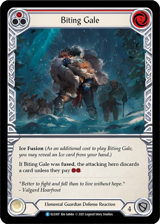 Image for Biting Gale (Red) (ELE007) (Tales of Aria) - Flesh and Blood TCG