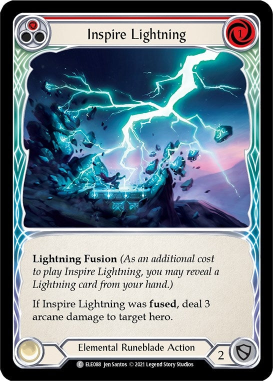 Image for Inspire Lightning (Red) (ELE088) (Tales of Aria) - Flesh and Blood TCG