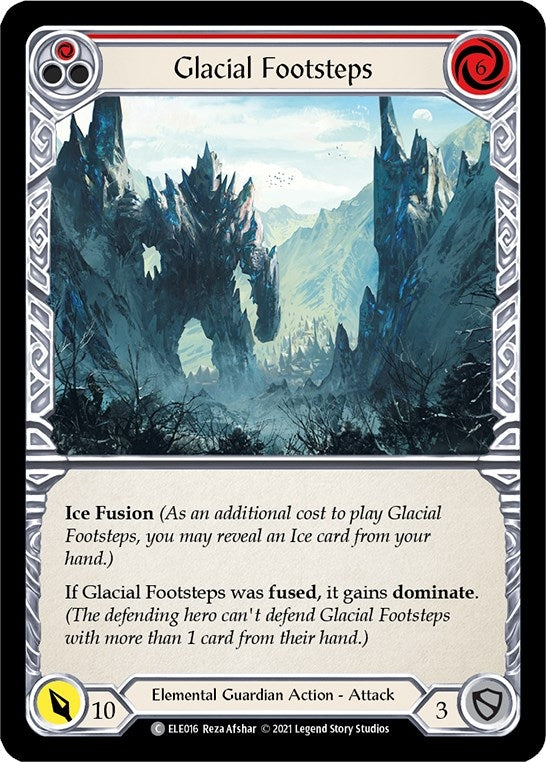Image for Glacial Footsteps (Red) (ELE016) (Tales of Aria) - Flesh and Blood TCG