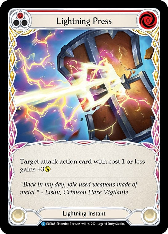 Image for Lightning Press (Red) (ELE183) (Tales of Aria) - Flesh and Blood TCG