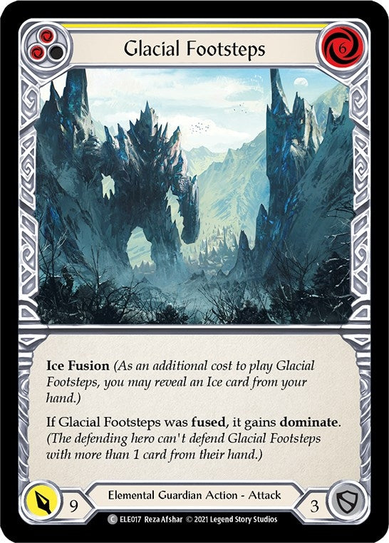 Image for Glacial Footsteps (Yellow) (ELE017) (Tales of Aria) - Flesh and Blood TCG
