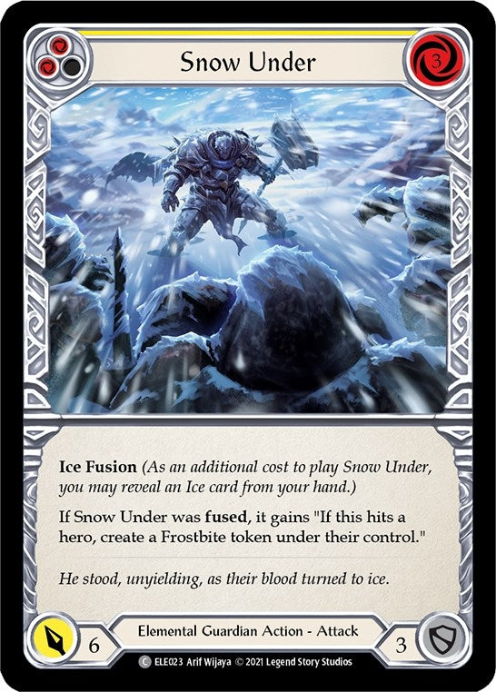 Image for Snow Under (Yellow) (ELE023) (Tales of Aria) - Flesh and Blood TCG