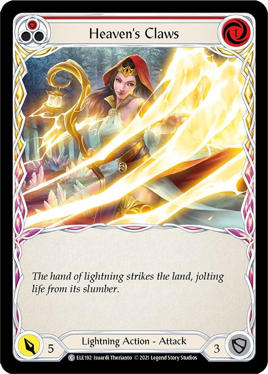 Image for Heaven's Claws (Red) (ELE192) (Tales of Aria) - Flesh and Blood TCG