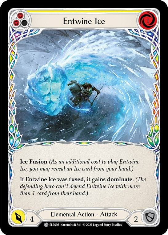 Image for Entwine Ice (Yellow) (ELE098) (Tales of Aria) - Flesh and Blood TCG
